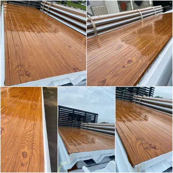 Vista panorâmica de cobertura instalada com acabamento premium