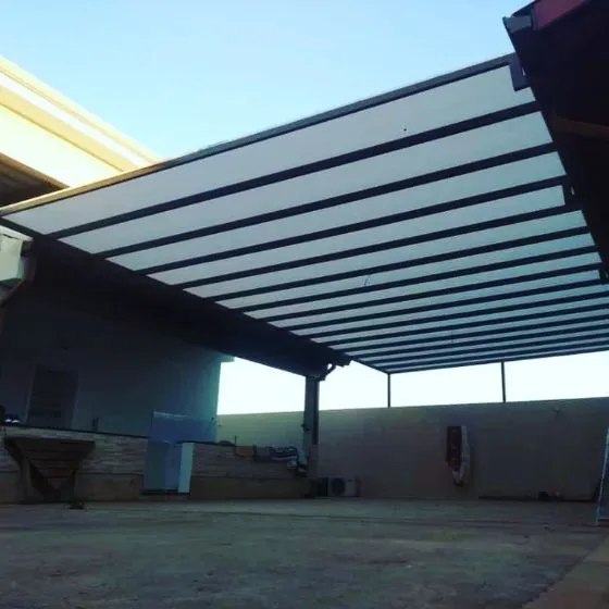 Ambiente sob pergolado